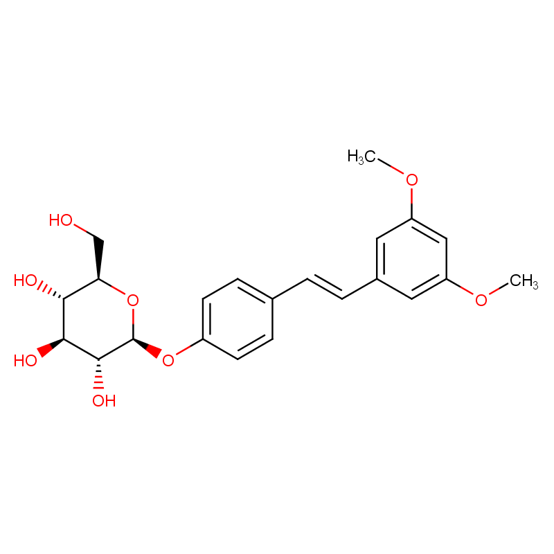 Trans-3,5-dimethoxystilbene-4'-O-β-D-glucopyranoside CAS: 38967-99-6
